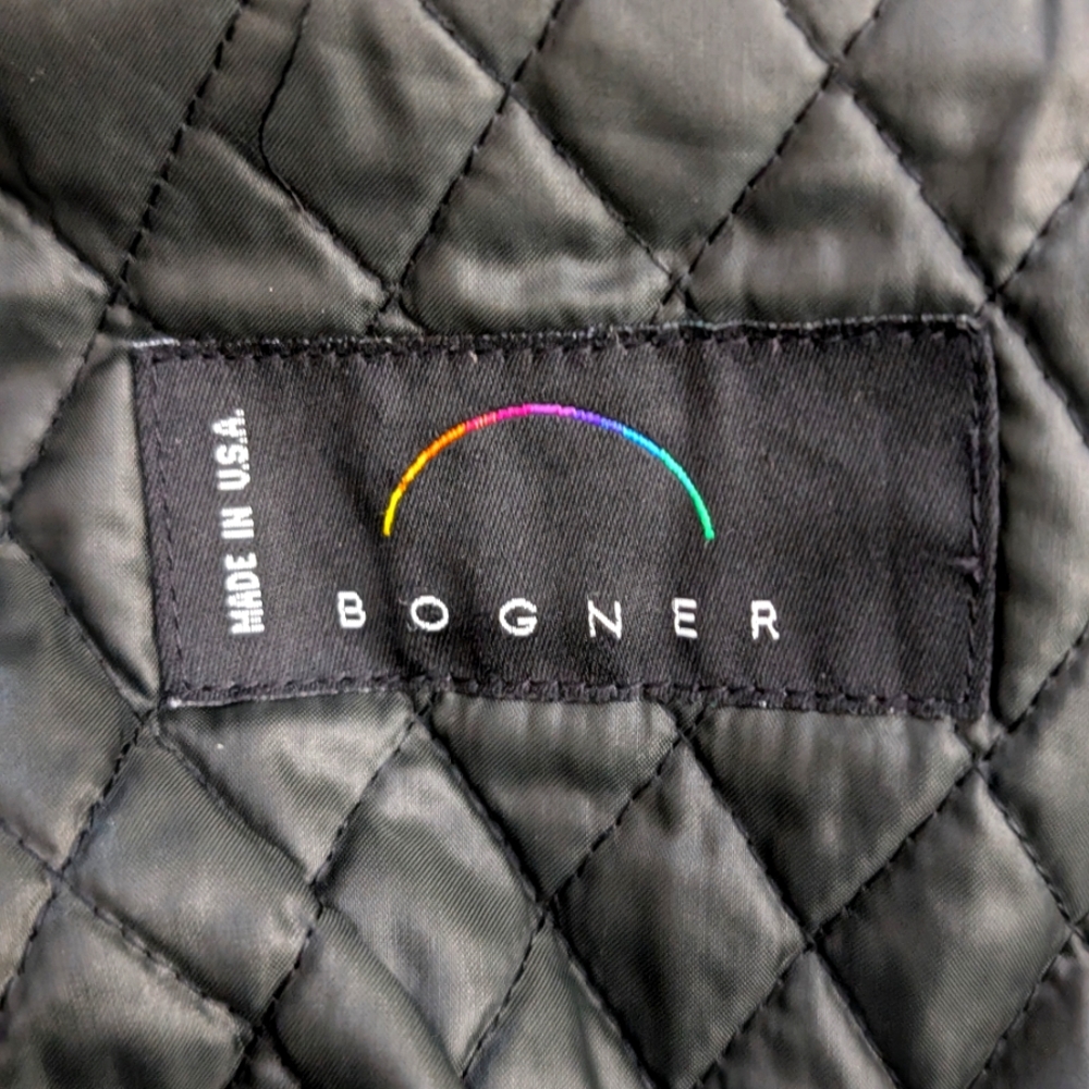 Bogner Hooded Ski Jacket Faux Suede - Picture 7 of 11